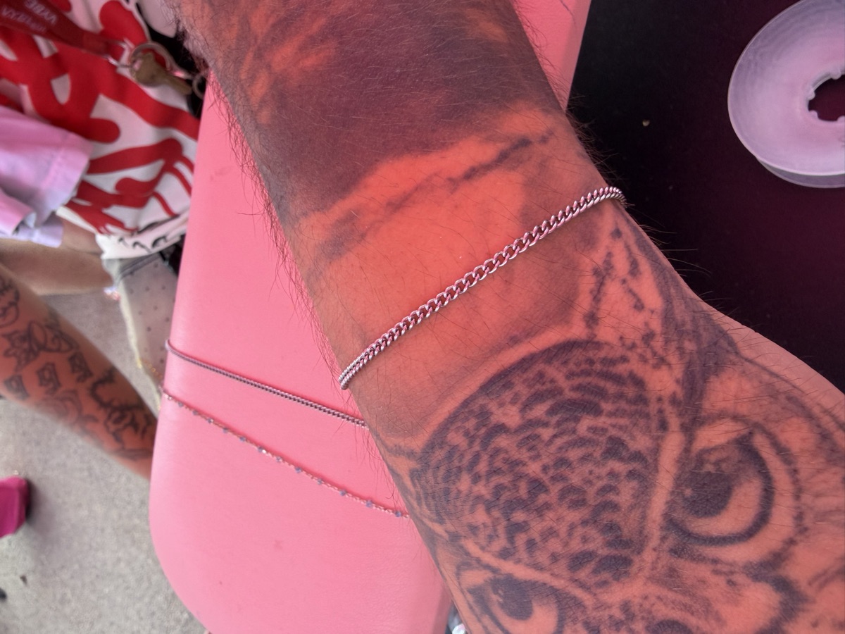 Permanent jewelry example